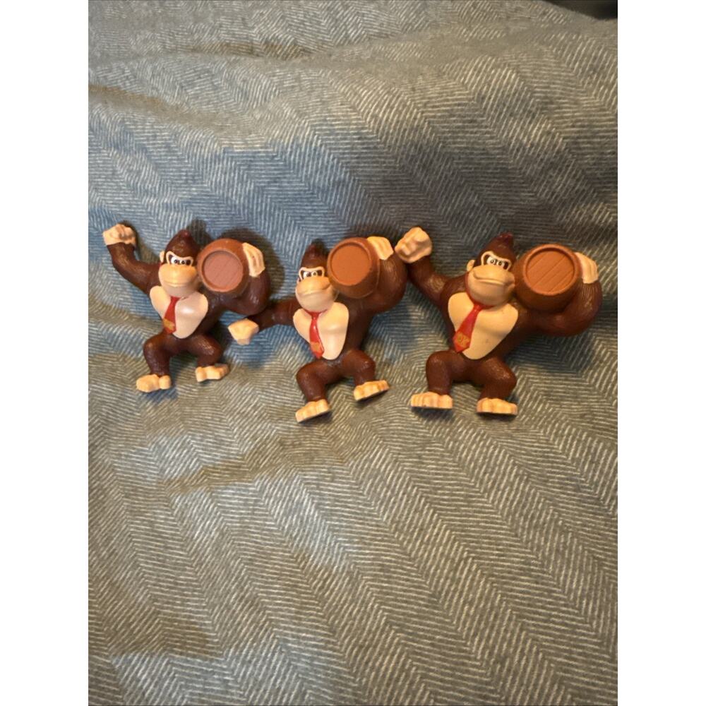 Lot Of 3 Donkey Kong McDonald’s 2022 Happy Meal Toy Nintendo Super Mario